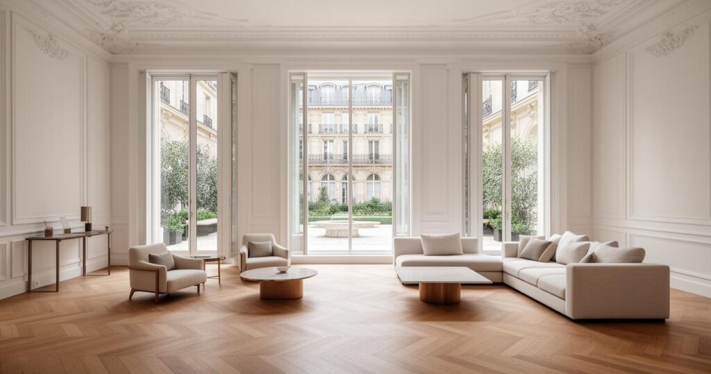 Xavier Niel : une visite de son hôtel particulier parisien rénové avec soin, chambres spacieuses et cuisine équipée dans le centre de Paris